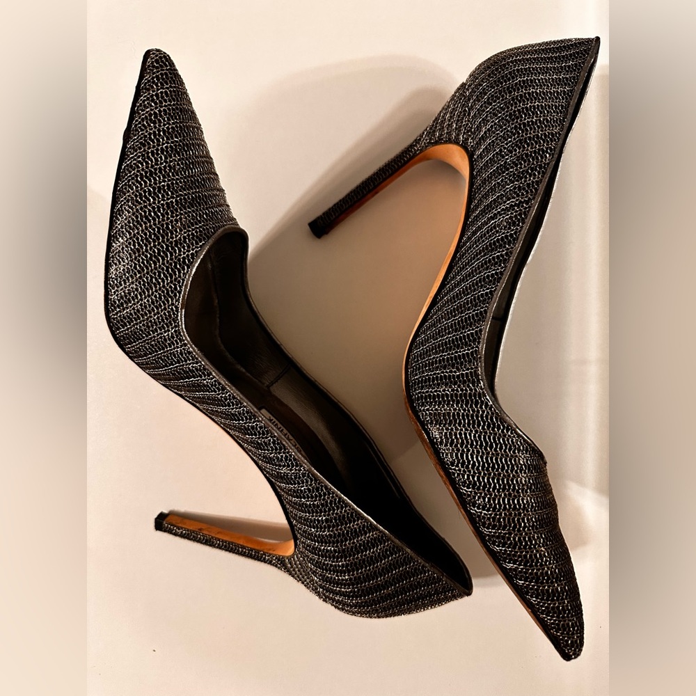 Manolo Blahnik Metallic pumps size 38.5